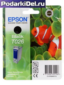 Картридж Epson T026 ч.ор.