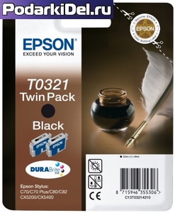 Картридж Epson T0321, цвета в ассортименте