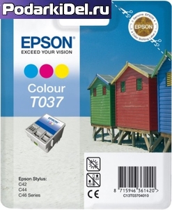 Картридж Epson T037 цв.ор