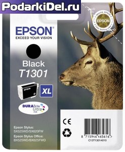 Картридж Epson T1301XL ор. , цвета в ассортименте