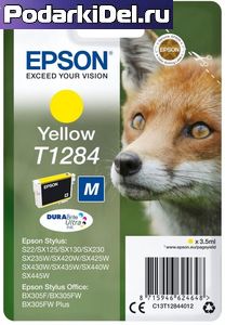 Картридж Epson T1284 жел.ор. 