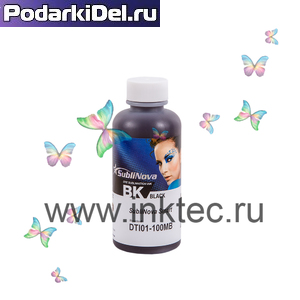 Сублимационные чернила InkTec Epson DTI01-100MB, Black, 100мл
