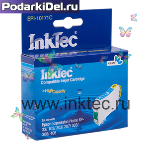 Струйный картридж Epson T1712 Cyan, InkTec