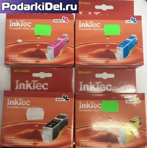 Комплект струйных картриджей Canon PGI-450BK / CLI-451 C/M/Y, InkTec