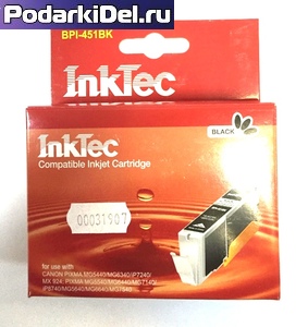 Струйный картридж Canon CLI-451Bk Photo Black (BPI-451Bk), InkTec