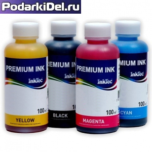 Комплект чернил InkTec HP № 129 / 130,134 / 131,135 / 132,136 (4*100мл.) H6065-100M BK/H6066-100M C/M/Y